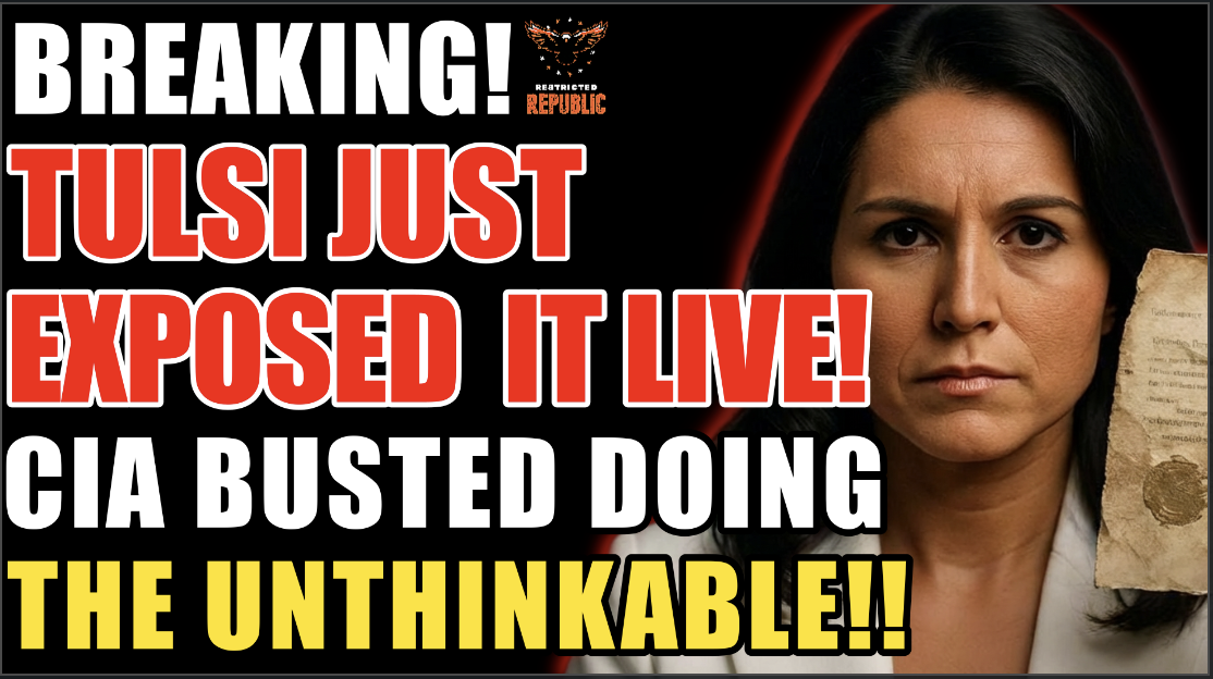 BREAKING! Tulsi Gabbard Just Exposed It LIVE! CIA Busted Doing Unthinkable!